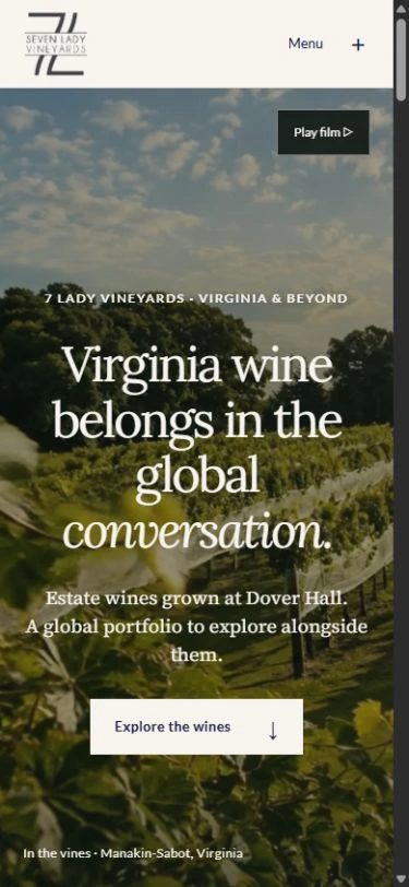 Mobile screenshot of From the Vines